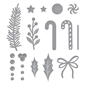Parcel & Post Christmas Decorations Etched Dies