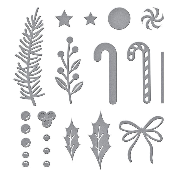 Parcel & Post Christmas Decorations Etched Dies