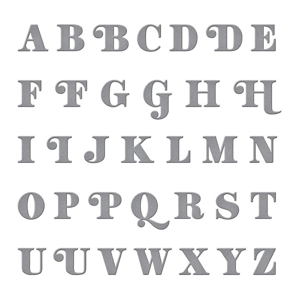 Be Bold Uppercase Alphabet Etched Dies