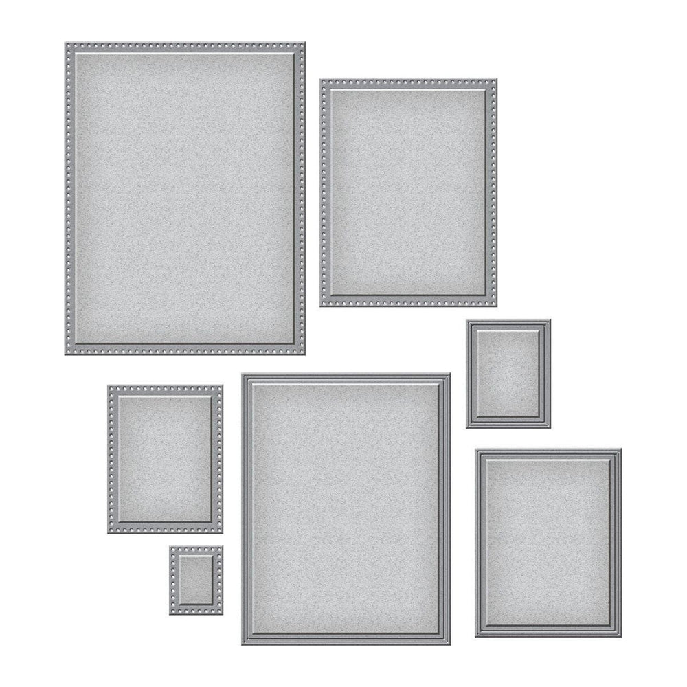 Nestabilities Scored and Pierced Rectangles Etched Dies