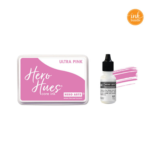 SB603 Ultra Pink Core Ink Pad + Inker Bundle