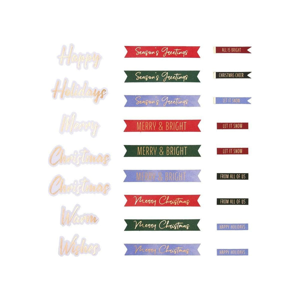 Winter Wonderland Printed Die Cut Sentiments from Winter Wonderland Collection