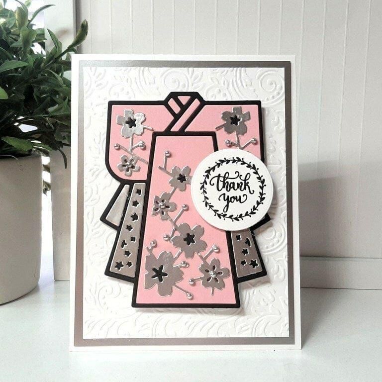 Em-bossing Fold'ers Floral 4.25 x 5.5 in Single Sided