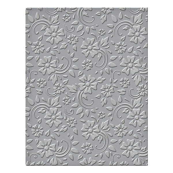 Em-bossing Fold'ers Flowers & Leaves 4.25 x 5.5 in Single Sided
