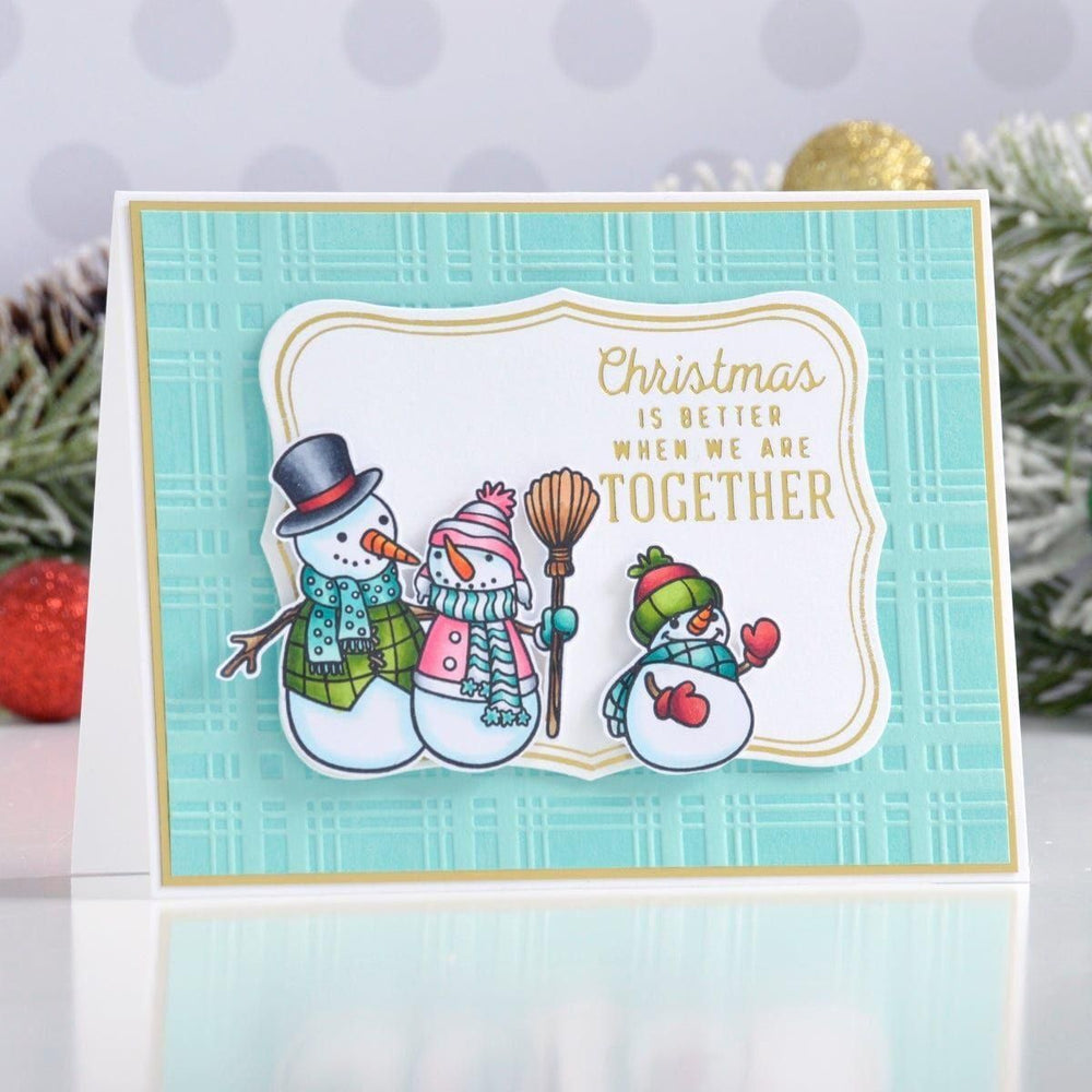 Plaid Company Embossing Folder