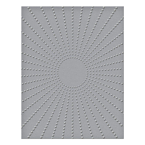 Sun Rays Embossing Folder (SES-021) Colorization mage. 