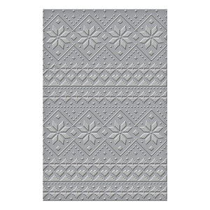 Ski Lodge Embossing Folder by Zsoka Marko