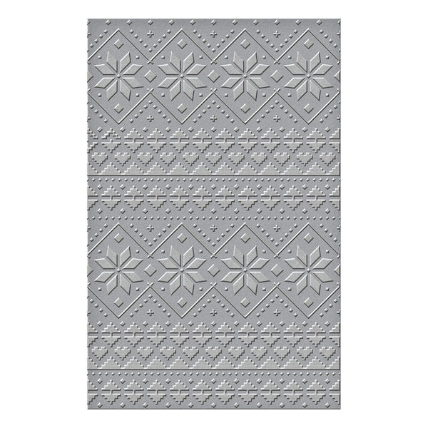 Ski Lodge Embossing Folder by Zsoka Marko