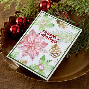 Ranger Clear Stamp Set Halftone Holiday by Simon Hurley create.