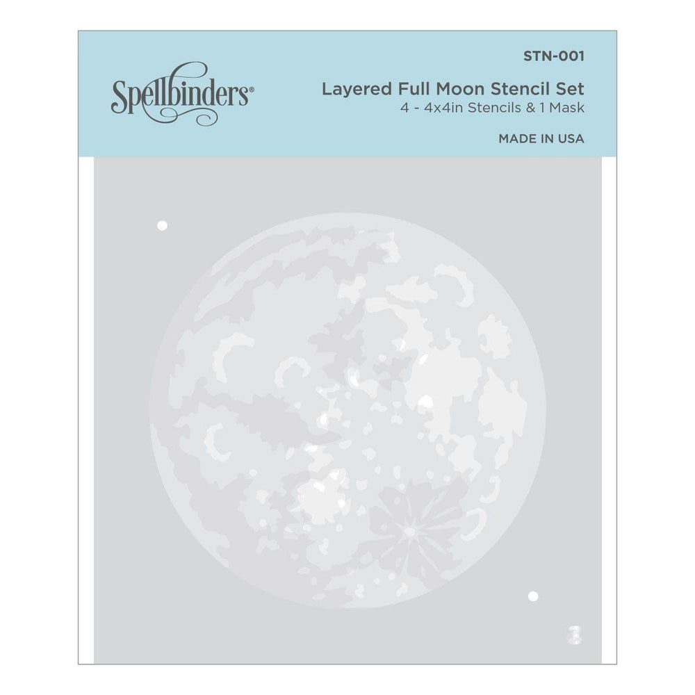 Layered Full Moon Stencil from Celestial Zodiacs Collection