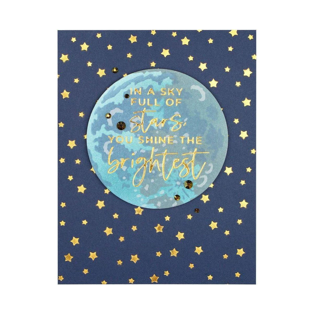 Layered Full Moon Stencil from Celestial Zodiacs Collection