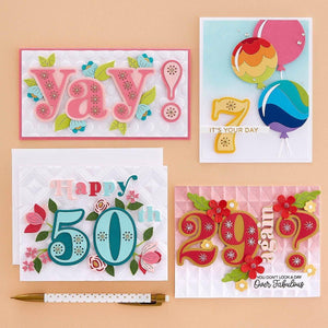 Stitched Punctuation and Symbols Etched Dies from the Stitched Numbers & More Collection