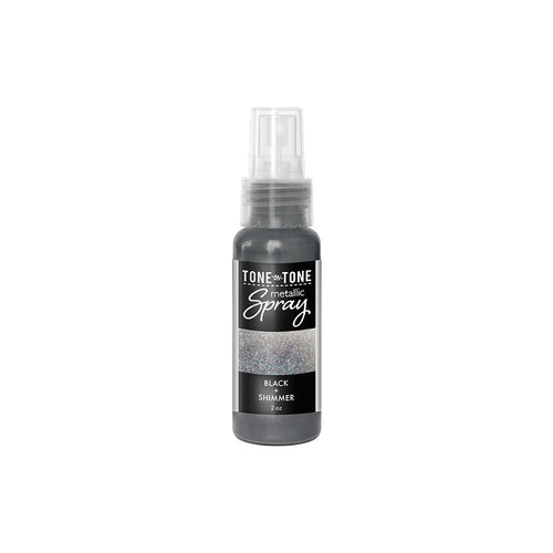 WM205 Black + Shimmer Tone-on-Tone Metallic Spray