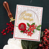 Woodgrain Background Glimmer Hot Foil Plate from Sealed for the Holidays Collection