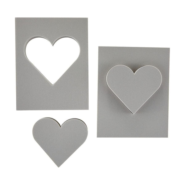 Ranger Heart Cut Stamping Foam Simon Hurley create. 4 pc.