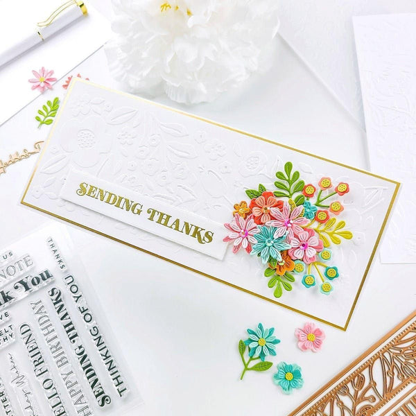 Essential Glimmer Sentiments Glimmer Hot Foil Plate from the Slimline Collection (GLP-278) Project Example 7