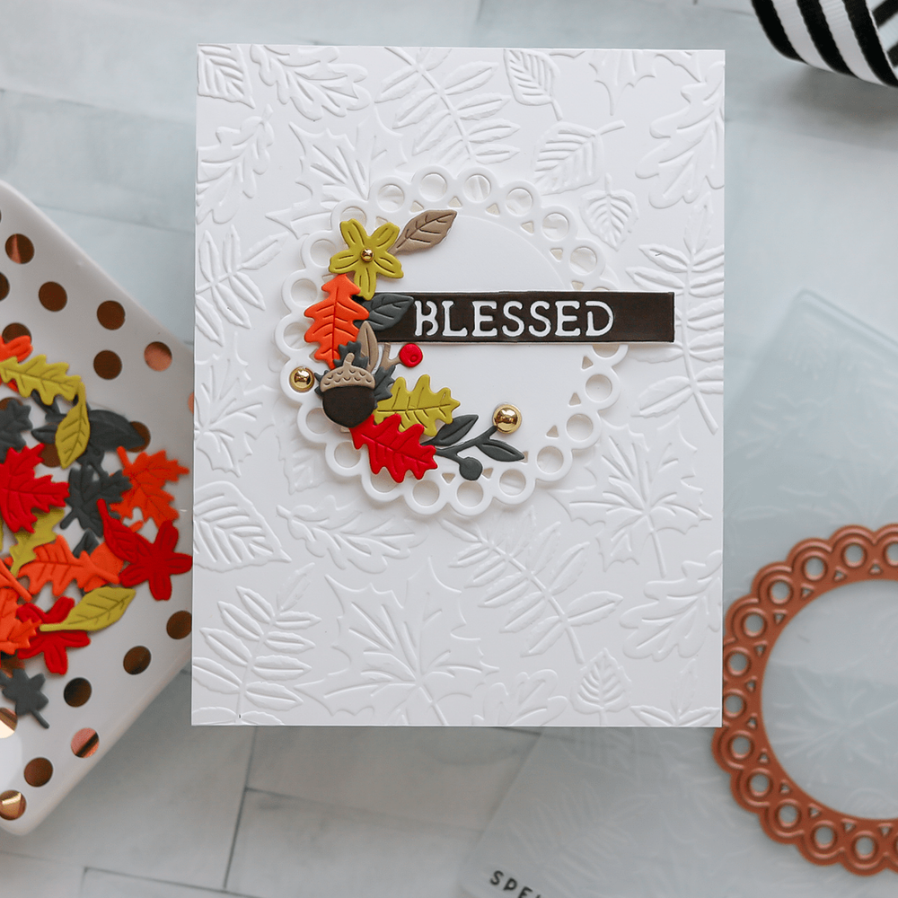 Falling Leaves Embossing Folder