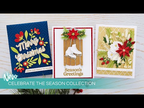 Holiday Blooms Etched Dies