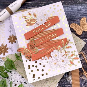 Mini Blooms and Sprigs Etched Dies from the Slimline Collection (S2-314) Natasha Vacca Example 2