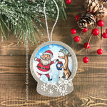 CM533 Merry Christmas Santa & Reindeer